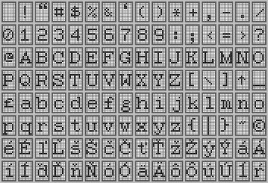 font classic text machine